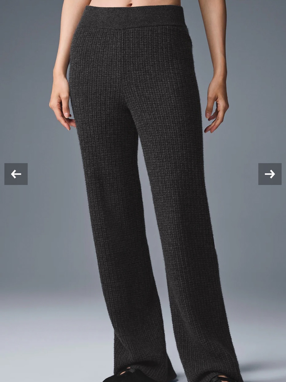ALO Yoga Cashmere High-Waist Plush Waffle Pant